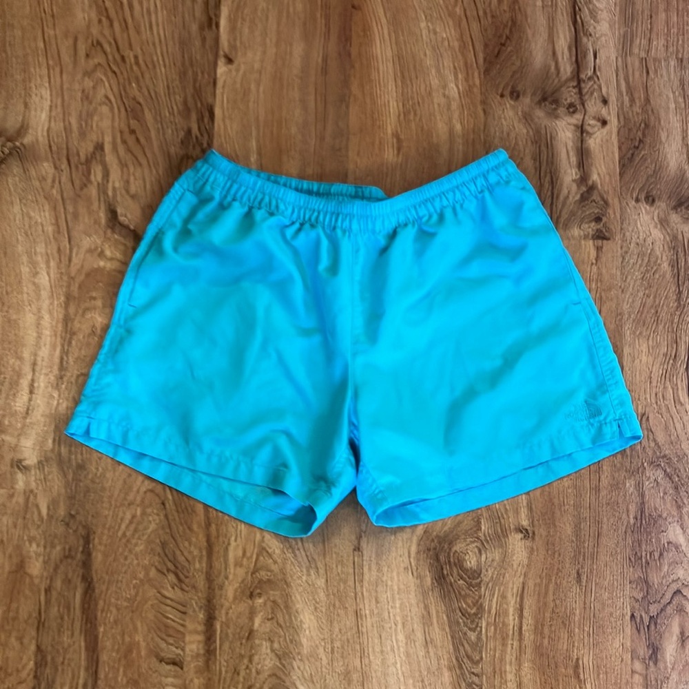 Women's teal medium the north face shorts trunks swim adventure